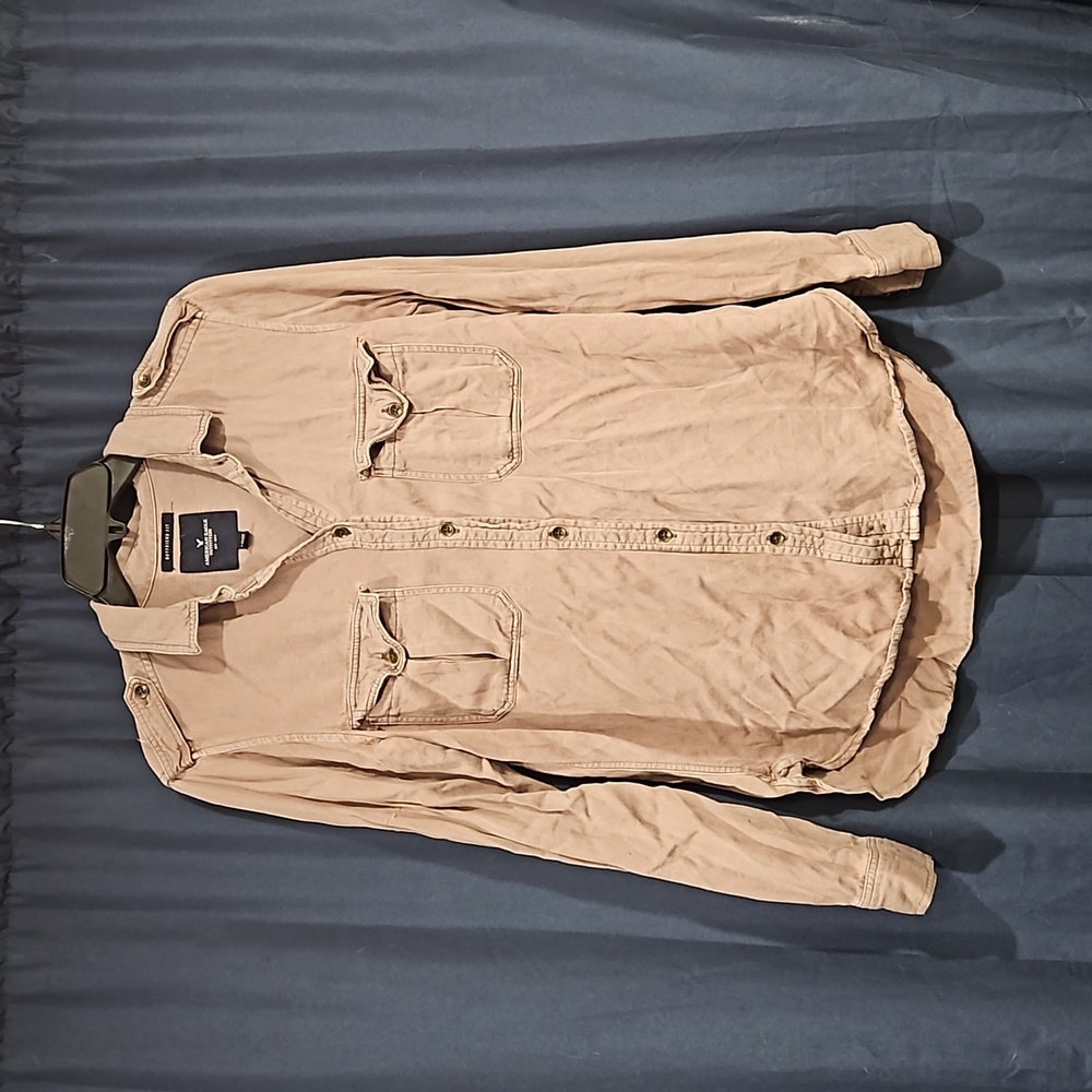 Dusty Rose Button Down, Boyfriend Fit